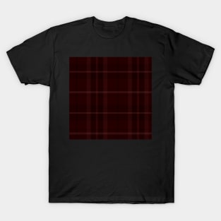 Gothic Aesthetic Arable 1 Hand Drawn Textured Plaid Pattern T-Shirt